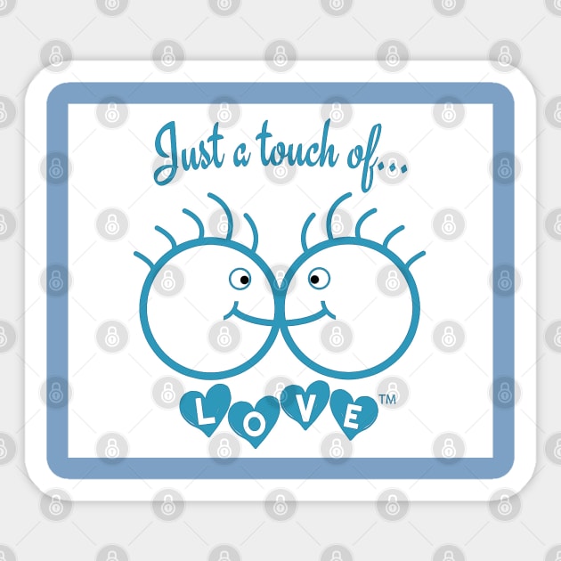 Just A Touch of LOVE - Males - Back Sticker by SubversiveWare